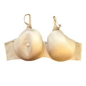 Cacique Backsmoother Lightly‎ Lined Balconette Bra Women's 48DD Beige Nude